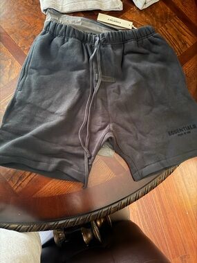 Essentials Men's Charcoal Black Athletic Sweat Shorts